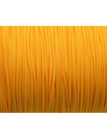 Cordon polyester tressé 0,8mm de couleur orange Cordon polyester tressé 0,8mm de couleur orange