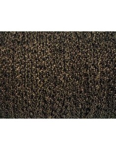 Cordon mouliné en coton et lurex effet métallisé brillant de couleur noir et doré 1,5mm - effet brillance et élégance