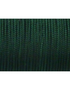 5m Fil polyester, nylon tressé 0,9mm vert bouteille -... 2