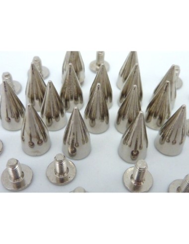 clou à vis pour customisation en métal argenté