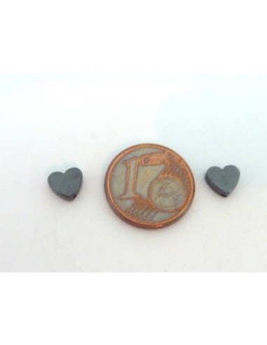 R-5 Perles hématite coeur, lisse 5,7mm