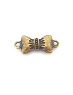 Connecteur noeud 19mm en métal couleur bronze 2
