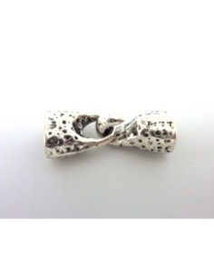 Fermoir crochet pour lanière, réglisse, cuir 9,5 x 6,3mm...