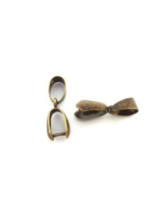 Attache pendentif de couleur bronze en métal 2