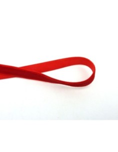 R-1m Ruban élastique velours 10mm de couleur rouge 2