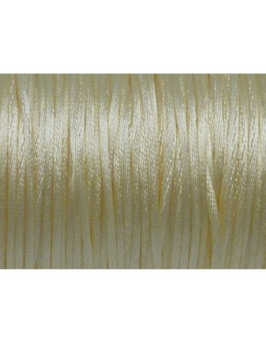 Cordon pour bijoux crème ivoire 1mm