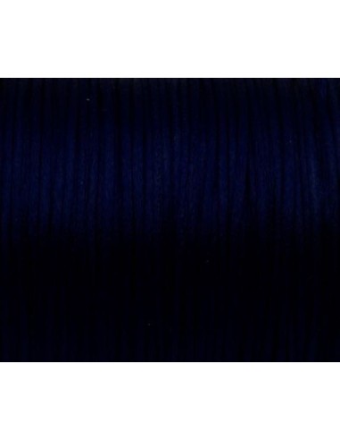 Ficelle chinoise bleu marine foncé 1mm cordon pour bijoux