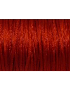 Cordon Queue de rat 1mm rouge tomate pour tressage 2