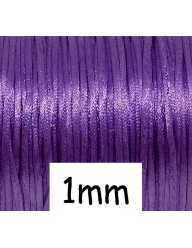 Ficelle chinoise 1mm pas chère violet améthyste