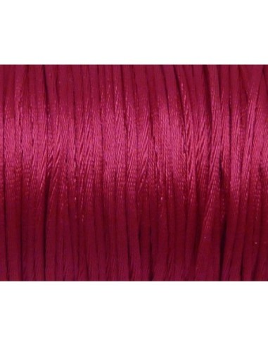 Ficelle chinoise 1mm rose pour kumihimo