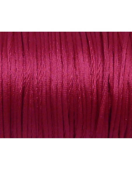 Ficelle chinoise 1mm rose pour kumihimo