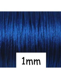 Cordon queue de rat bleu électrique 1mm