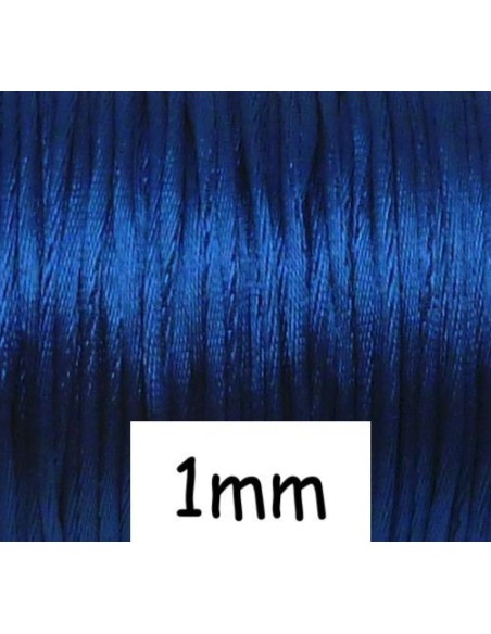 Cordon queue de rat bleu électrique 1mm