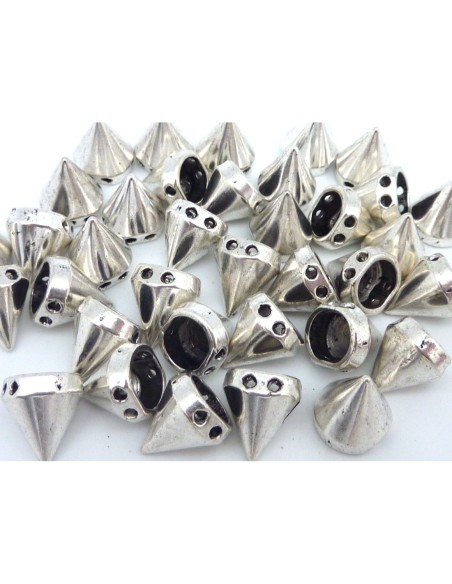 Spike pour la customisation en métal argenté