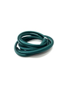 Cordon 5mm en polyester satiné sur cordon pvc creux vert bouteille impérial soyeux