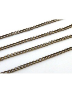 Chainette de couleur bronze en métal
