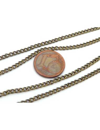 Chainette bronze en métal