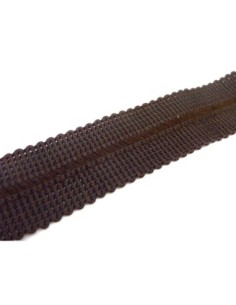 Galon plat fantaisie marron pas cher