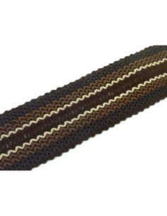 1m Galon fantaisie plat 37mm de large de couleur marron...