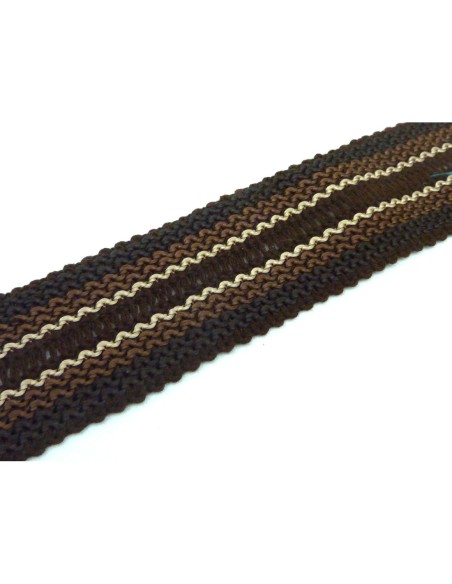 1m Galon fantaisie plat 37mm de large de couleur marron dégradé