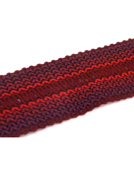 1m Galon fantaisie plat 37mm de large de couleur rouge dégradé