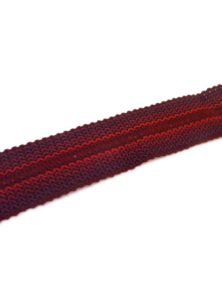 1m Galon fantaisie plat 37mm de large de couleur rouge dégradé