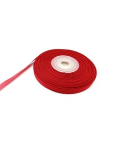 ruban gros grain de largeur 7mm souple de couleur rouge cerise