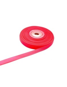 ruban gros grain de largeur 7mm souple de couleur rose fluo