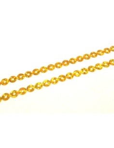 R-4,5m Ruban pastille sequin plastifié jaune doré irisé... 2