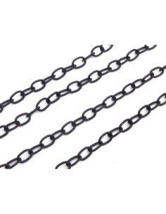 Chainette en métal de couleur noir