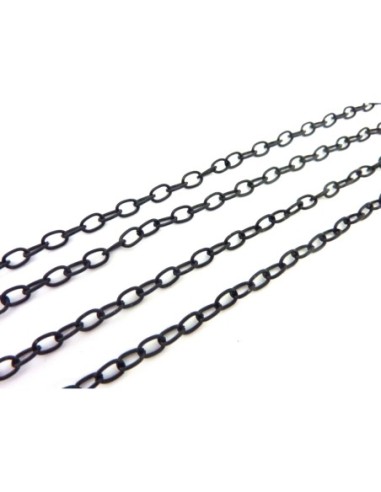 Chaine noire maille jaseron