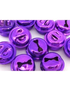 R-2 grelots soupière 15,8mm en métal peint violet brillant