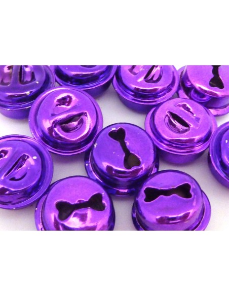 R-2 grelots soupière 15,8mm en métal peint violet brillant