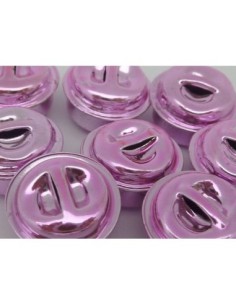 R-2 grelots soupière 15,8mm en métal peint rose pâle... 2