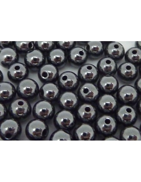 Perle hématite ronde 4mm pas chère