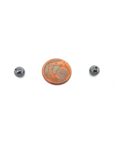 Perle ronde n hématite 5mm