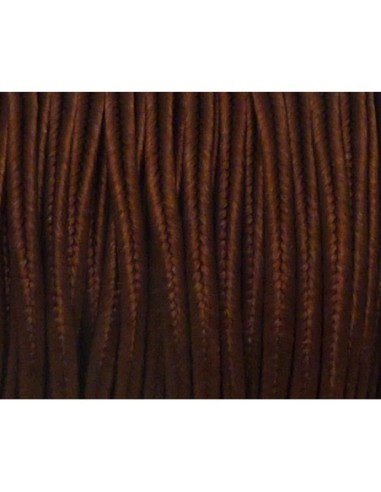 Soutache marron brillant