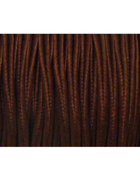 Soutache marron brillant