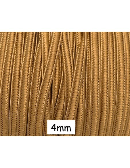 Ruban soutache de couleur marron sable 4mm