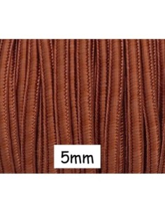 Cordon soutache orange rouille 5mm