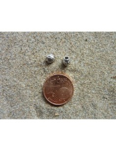 5 Perles toupie, tube, grain de riz, lanterne en métal... 2