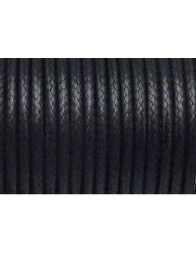 Cordon noir 2mm pour création bijoux