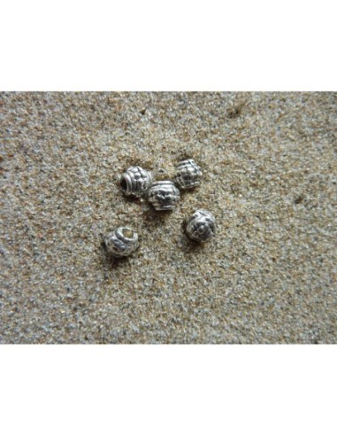 5 Perles toupie, tube, grain de riz, lanterne...