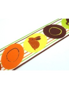 5m Ruban poussin, œuf, lapin 40mm de large  - Pâques 2