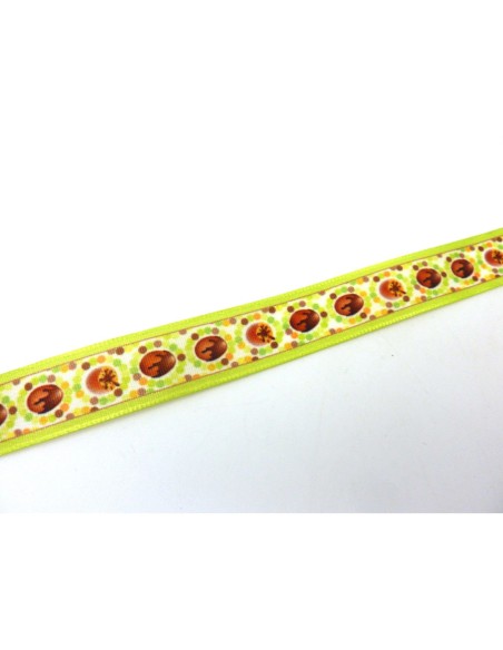 Galon pas cher motif oeuf en chocolat 16mm