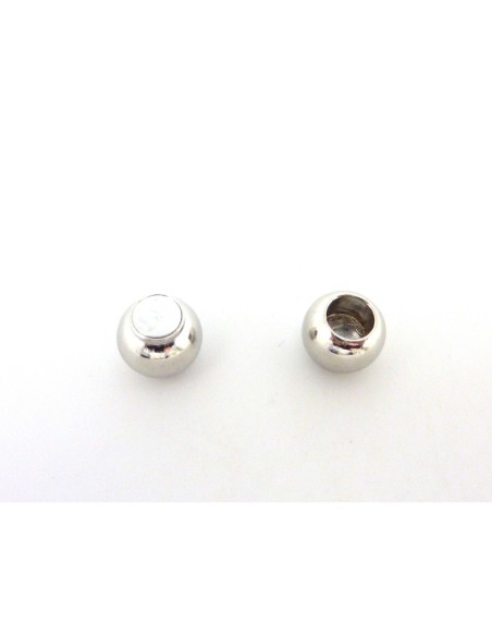 Fermoir magnétique pour cordon de 6mm Fermoir magnétique pour cordon de 6mm