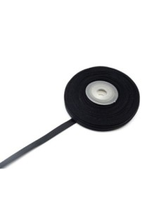 1 bobine de 15m de ruban gros grain de largeur 7mm souple de couleur noir