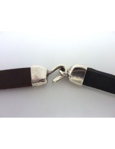 fermoir crochet en métal argenté 2