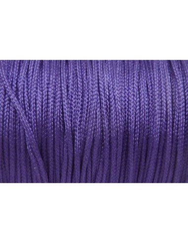 Cordon polyester pas cher violet 1mm