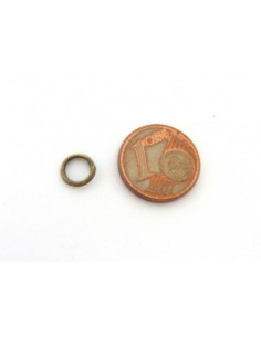 Anneaux de jonction 7mm x 0,9mm en métal  bronze 2